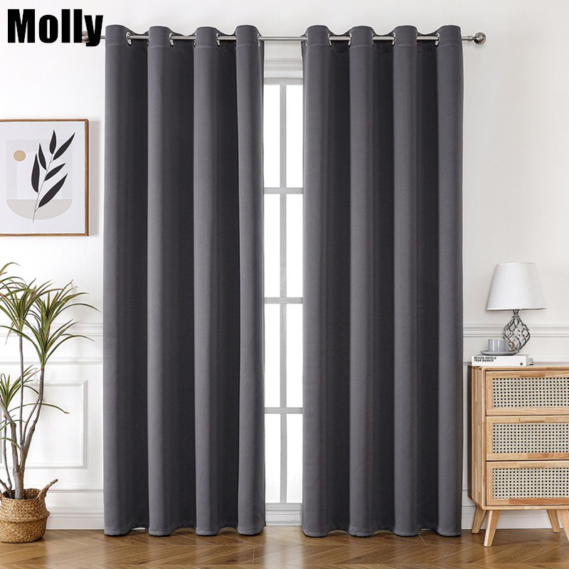 Home Decor Curtains - Tek Parça Işık Engelleyici Düz Renk