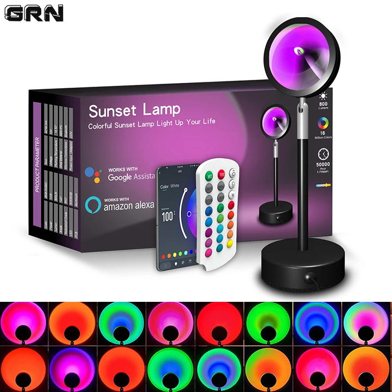 Home Decor Free App - Akıllı LED Sunset lamba renkli değişen