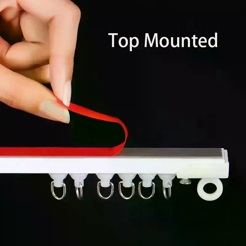 Home Decor Curtains - Kendinden Yapışkanlı Perde Sürgülü Ray Delme
