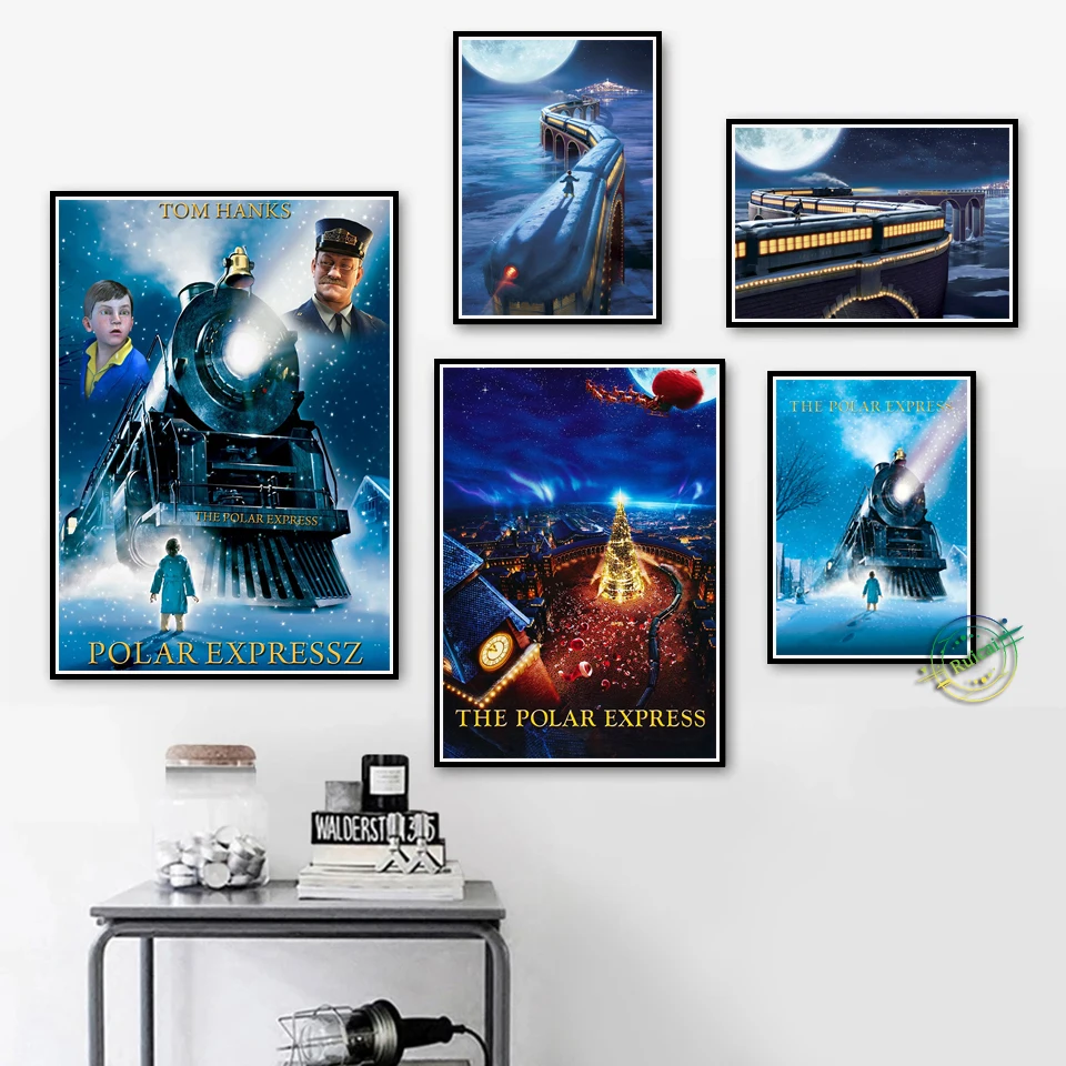 Home Decor Express - Polar Express MoviePoster duvar sanatı çıkartmaları