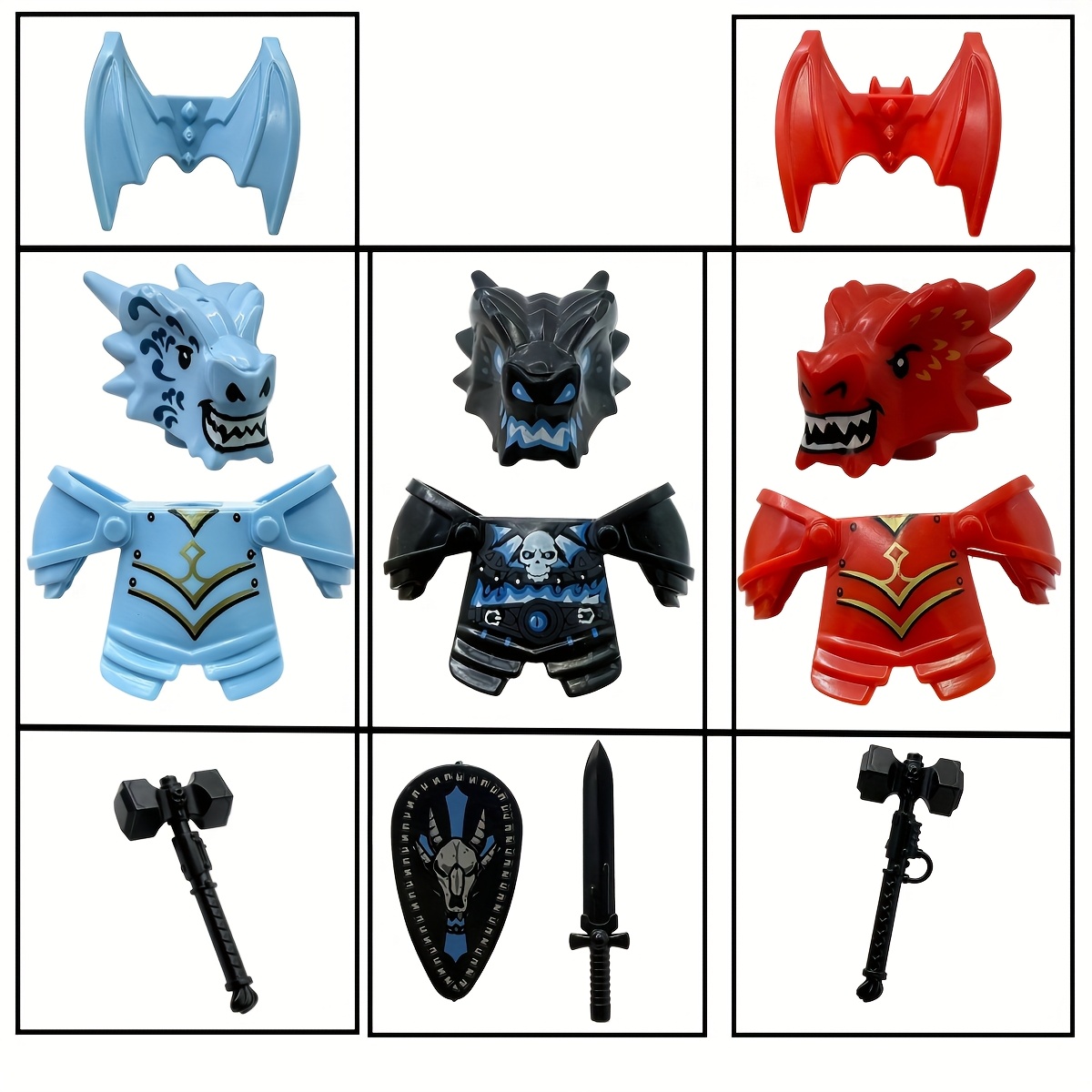 Home Decor Medieval - Dragon Knight Komple Set Ölümsüz Ejderha