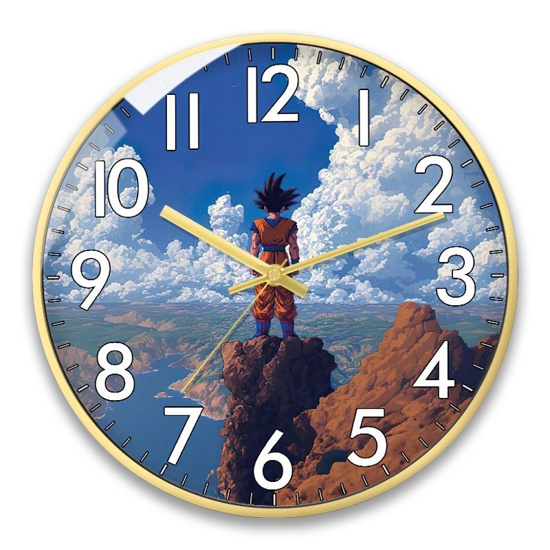 Wall Clock Silent - Anime Dragon Ball Sun Wukong Çizgi