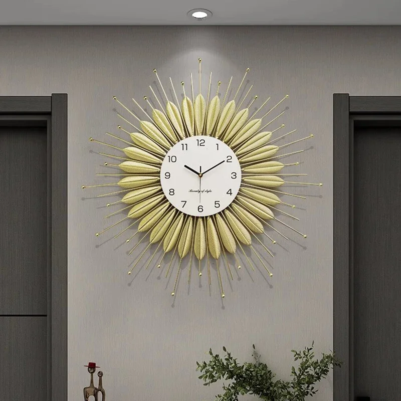 Wall Clock Silent - İskandinav Oturma Odası Duvar Saatleri Dekorasyon