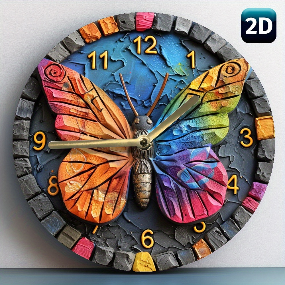 Wall Clock Silent - 1 Parça 8 İnç (20X20 Cm)