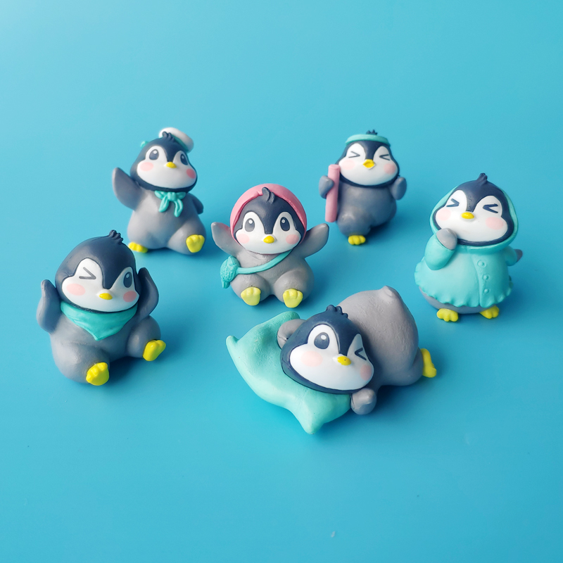 Home Decor Ikea - 6 adet çizgi film sevimli penguen