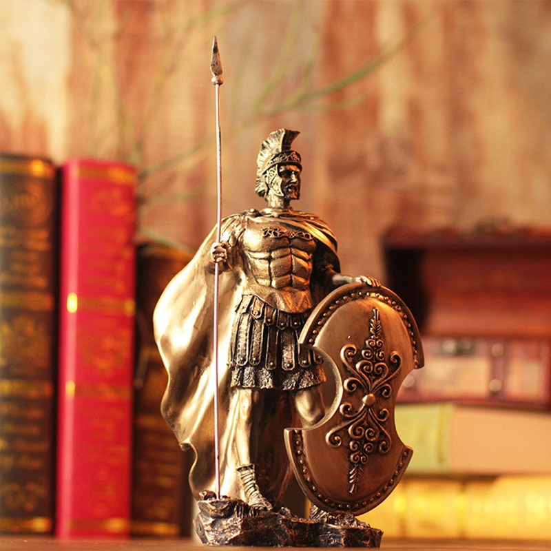Home Decor Medieval - Ortaçağ savaşçı zırh modeli heykeli Retro