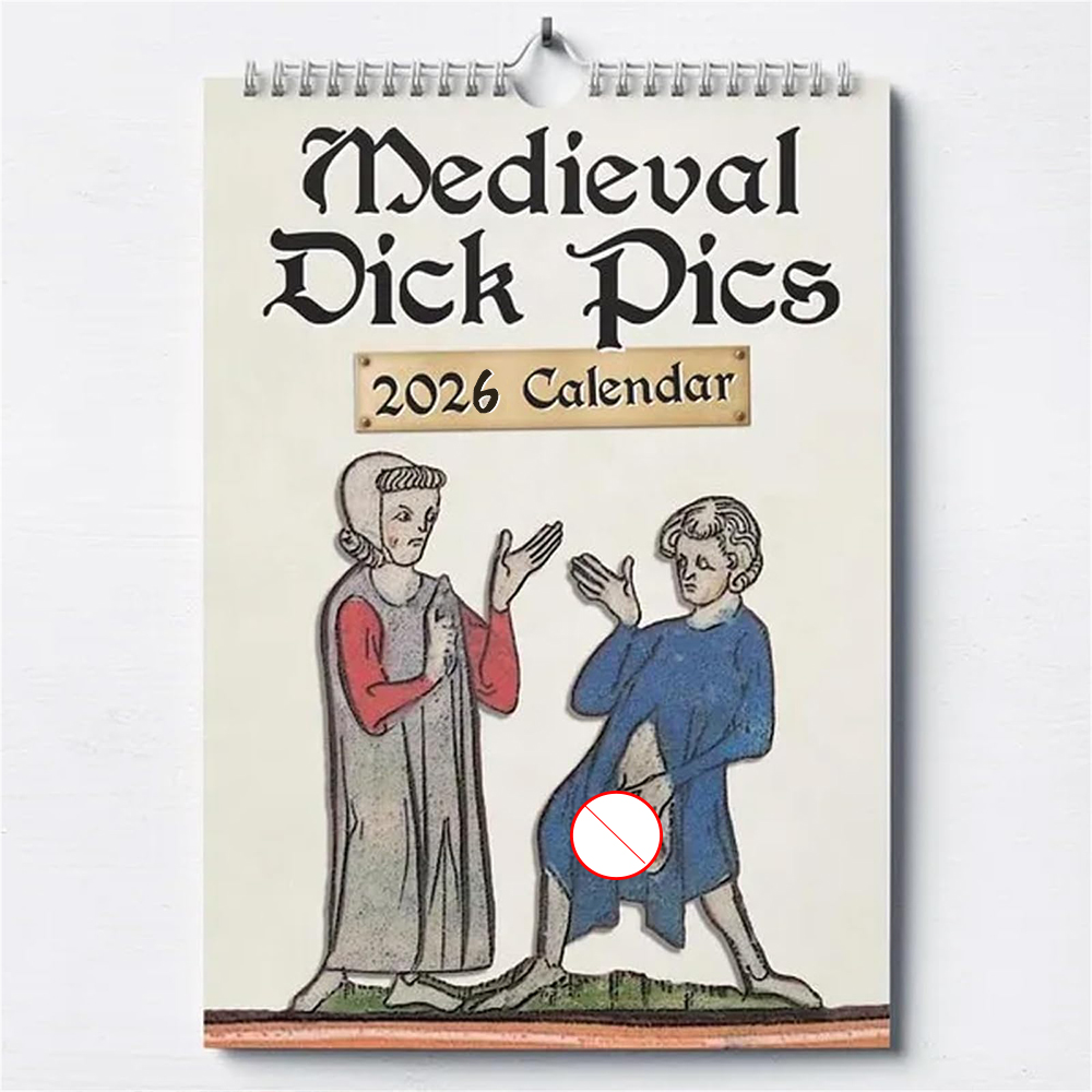 Home Decor Medieval - Yeni 2026 Takvim Komik Yaratıcı Ortaçağ