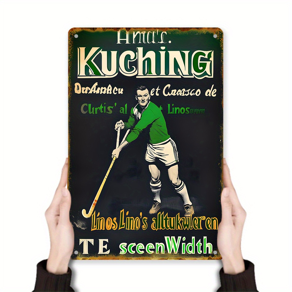 Home Decor Kuching - Vintage Metal Duvar Sanatı Tabelası -
