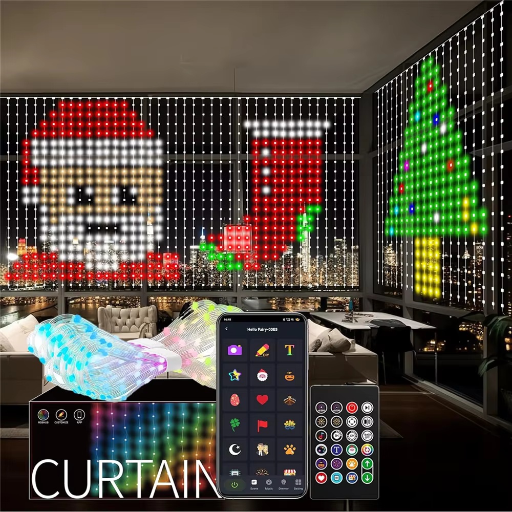 Home Decor Free App - Akıllı RGB Piksel Perde Işıkları Bluetooth