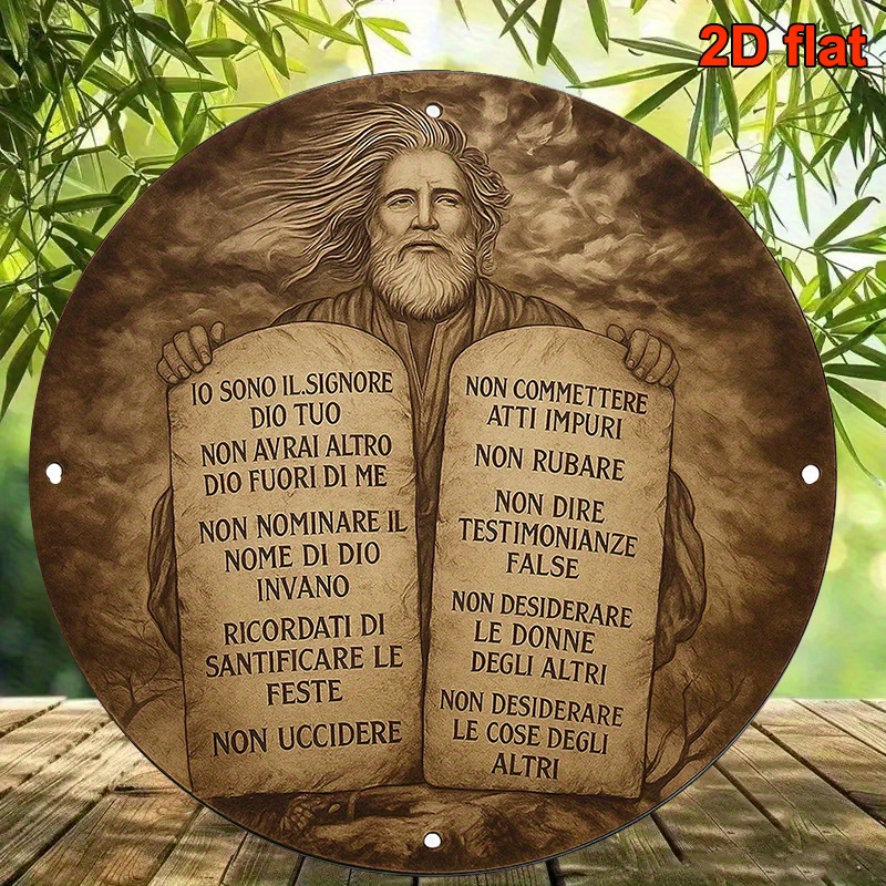 Home Decor Wall Art - CIFBUY Rustik İtalyan Musa'nın 10 Emri