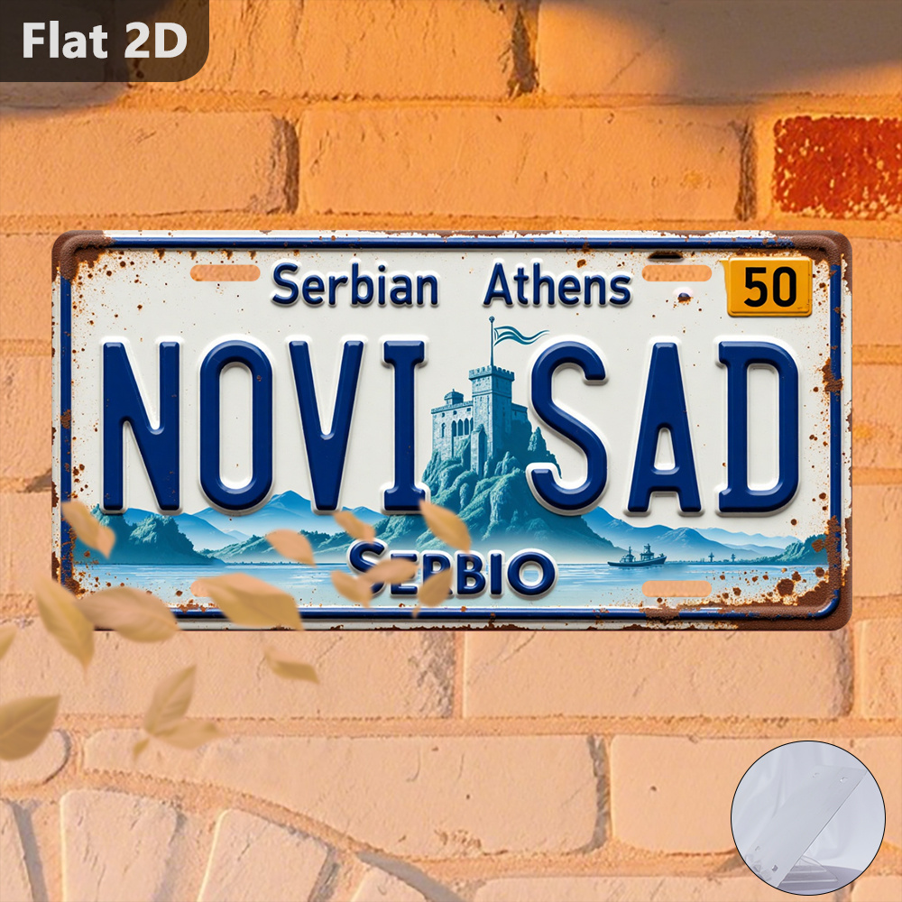 Home Decor Novi Sad - Vintage Novi Sad Şehir Manzarası Teneke