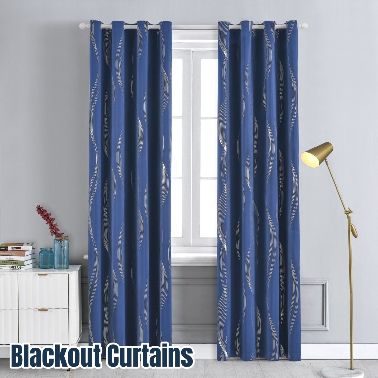 Home Decor Curtains - Oturma Odası Penceresi için Siyah Karartma