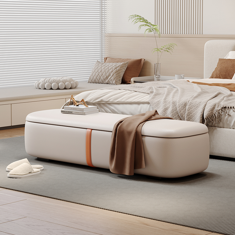 Home Decor Furniture - İskandinav depolama ayak taburesi Salon kabarık
