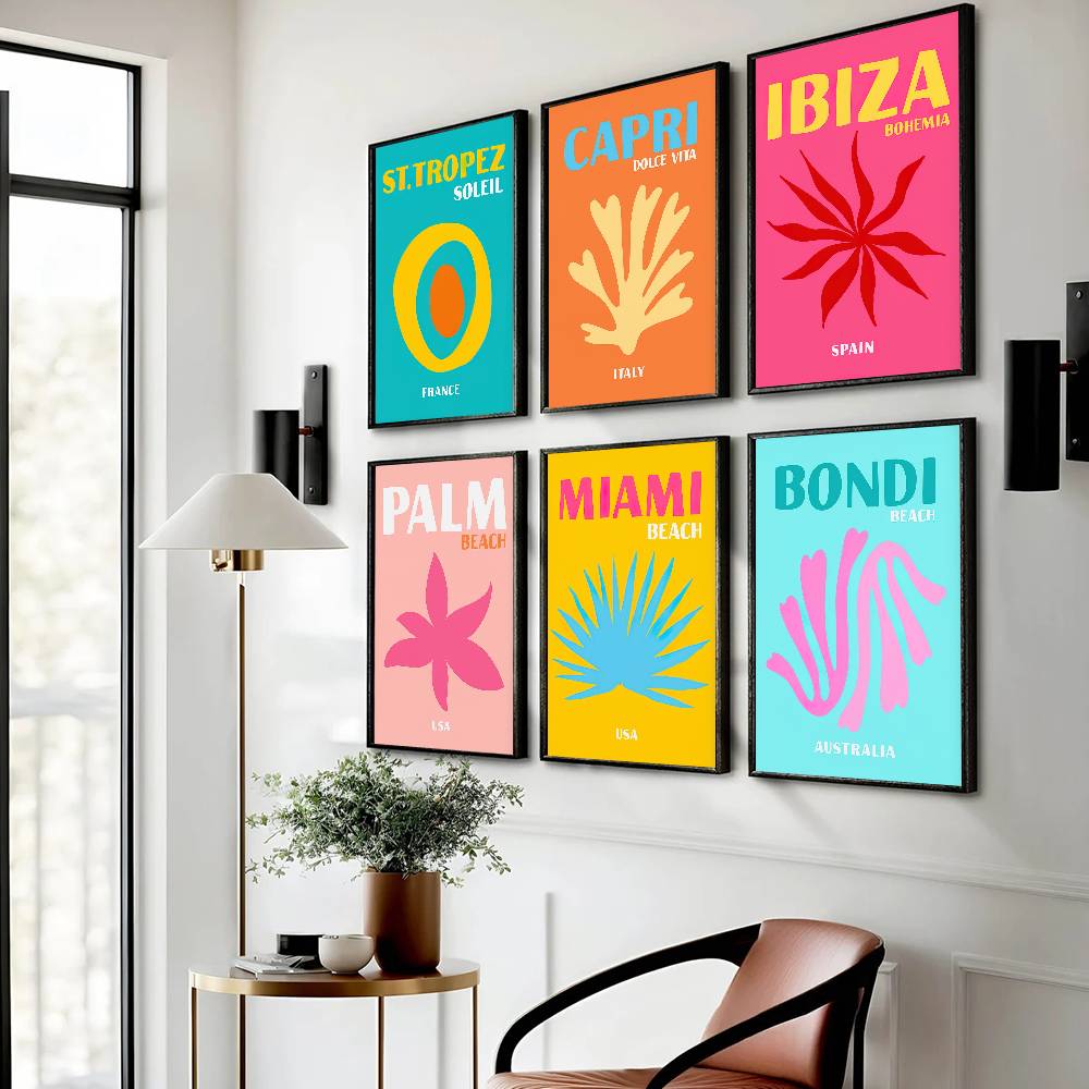 Home Decor Bali - Bali Ibiza Capri Bondi Palm Poster