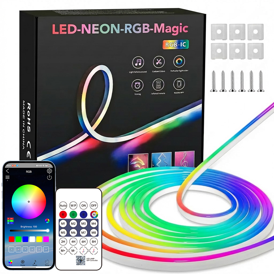 Bluetooth RGB Neon LED Şerit 1 - Home Decor Free App incelemesi ve fiyatı