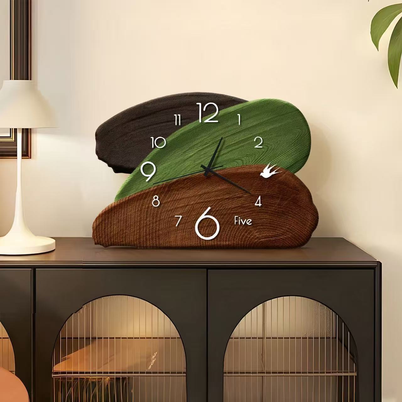 Retro Yeşil Duvar ve Masa Çift - Wall Clock Silent incelemesi ve fiyatı