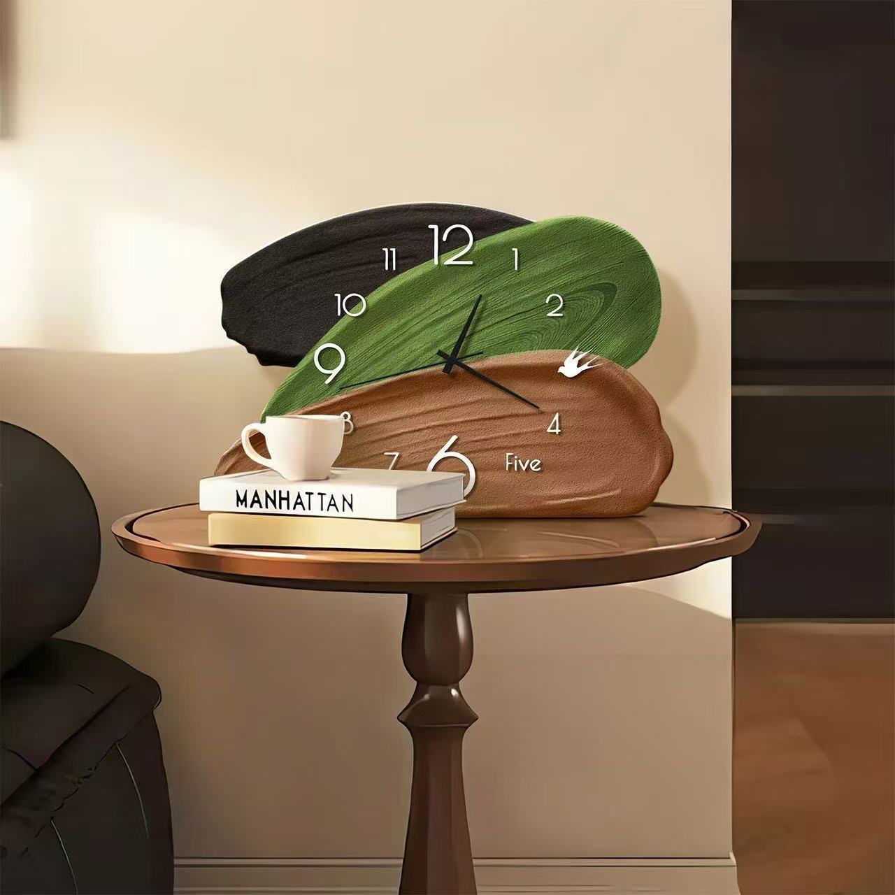 Retro Yeşil Duvar ve Masa Çift - Wall Clock Silent incelemesi ve fiyatı