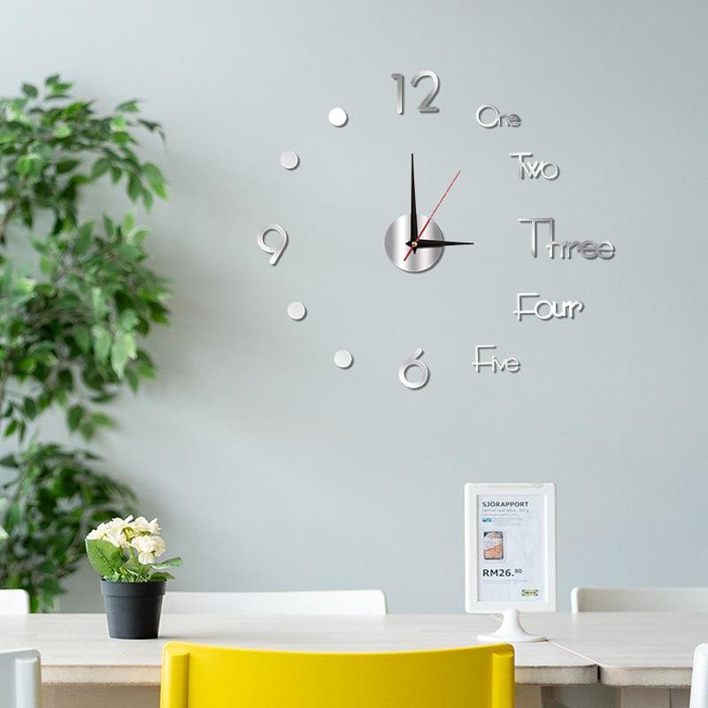 Işıklı Kendin Yap Duvar Saati  - Wall Clock Silent incelemesi ve fiyatı