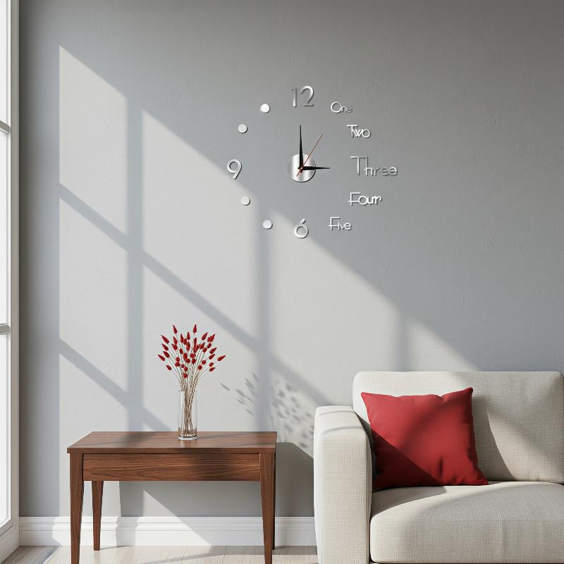 Işıklı Kendin Yap Duvar Saati  - Wall Clock Silent incelemesi ve fiyatı