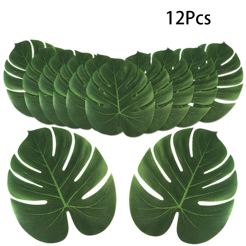 12 adet Tropikal Palmiye Yapra - Artificial Hanging Plants incelemesi ve fiyatı