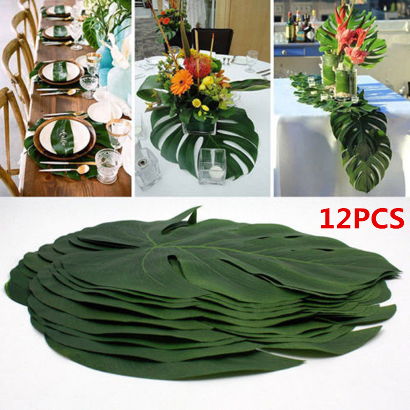 12 adet Tropikal Palmiye Yapra - Artificial Hanging Plants incelemesi ve fiyatı