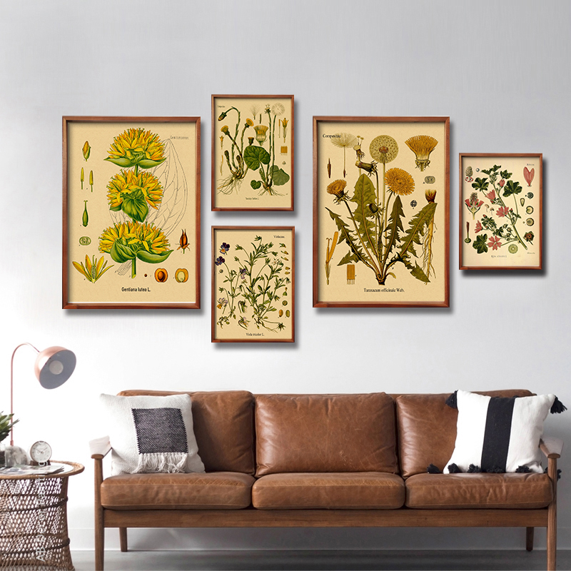 1 adet çerçevesiz Bitki Çiçek  - Home Decor Scrap incelemesi ve fiyatı