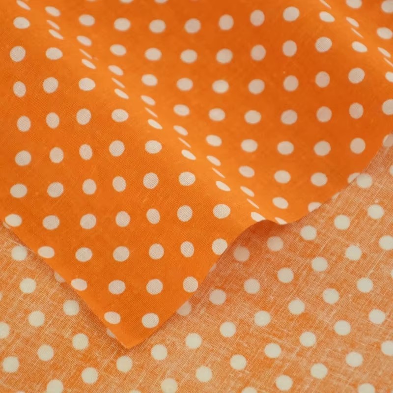 50X150CM beyaz turuncu Polka D - Home Decor Scrap incelemesi ve fiyatı