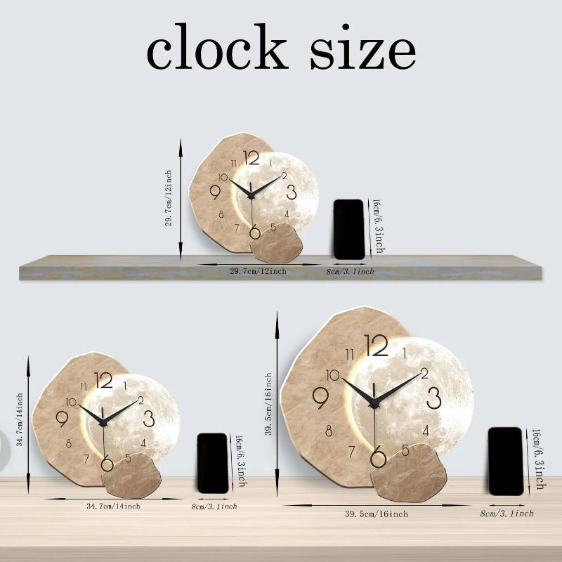Minimalist Ay Tasarımlı Sessiz - Wall Clock Silent incelemesi ve fiyatı