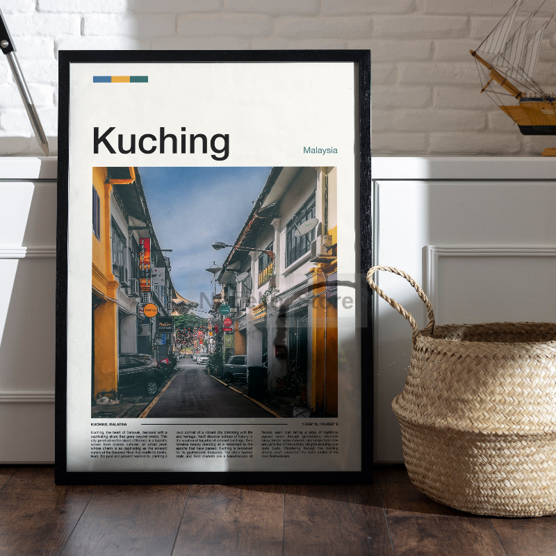 Asya malezya seyahat posterler - Home Decor Kuching incelemesi ve fiyatı