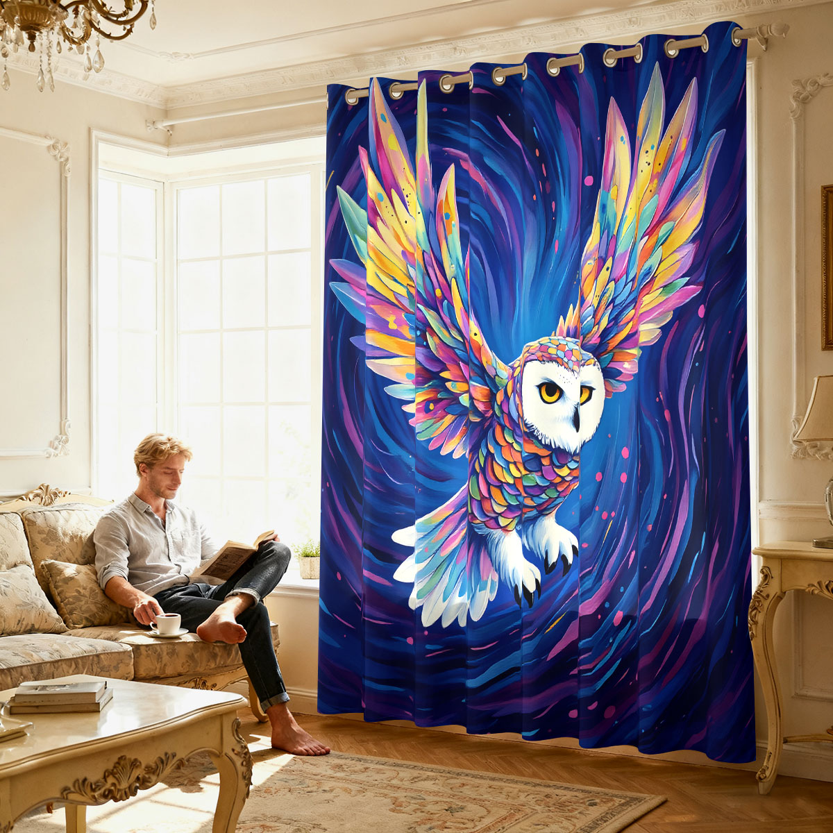 1 adet renkli yıldızlı gökyüzü - Home Decor Curtains incelemesi ve fiyatı