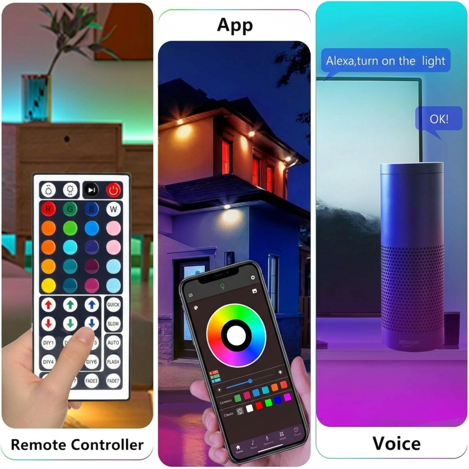 10M 20M 30M RGB LED Işık Şerid - Home Decor Free App incelemesi ve fiyatı