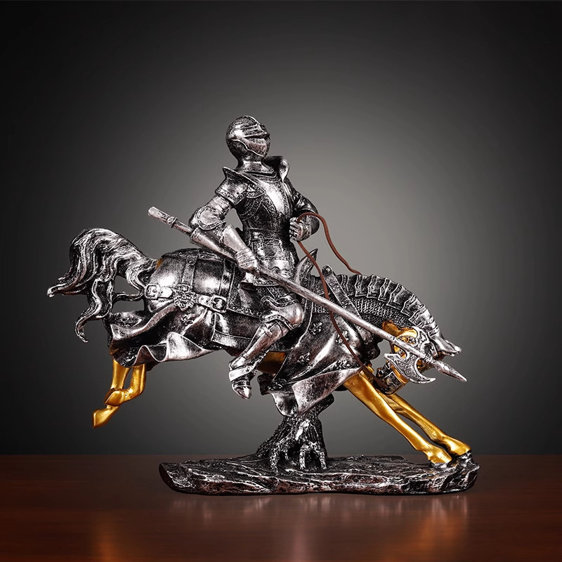 Ev Dekor Heykel Şövalye Bronz  - Home Decor Medieval incelemesi ve fiyatı