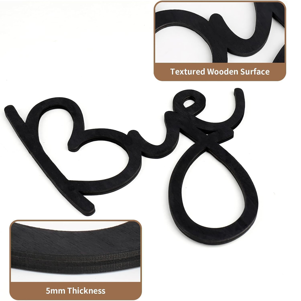 Aşk Bye ahşap işareti ev dekor - Home Decor Express incelemesi ve fiyatı