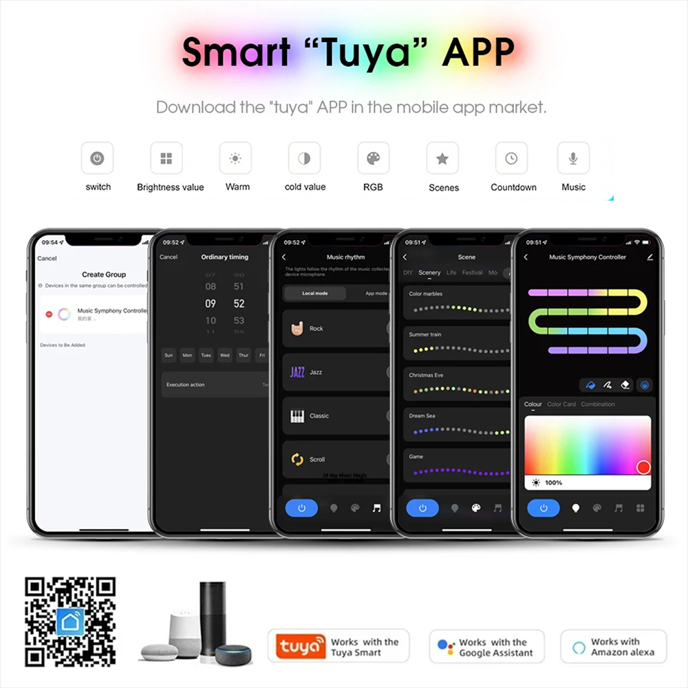 Tuya WiFi WS2811 RGBIC COB LED - Home Decor Free App incelemesi ve fiyatı