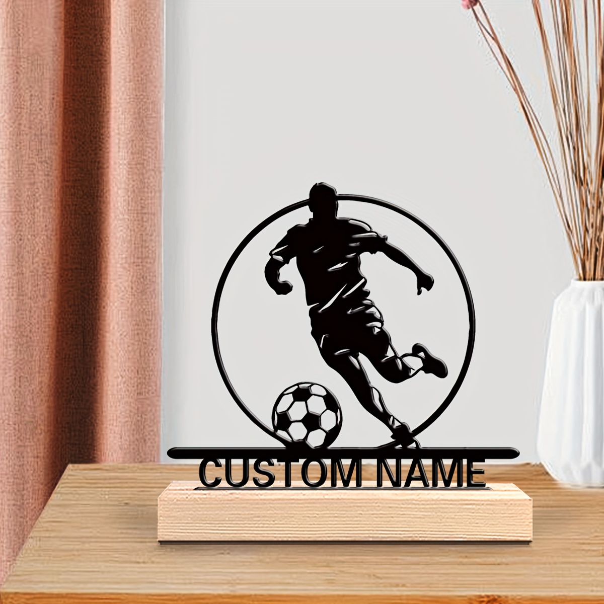 İsme Özel Metal Futbolcu Heyke - Home Decor Furniture incelemesi ve fiyatı