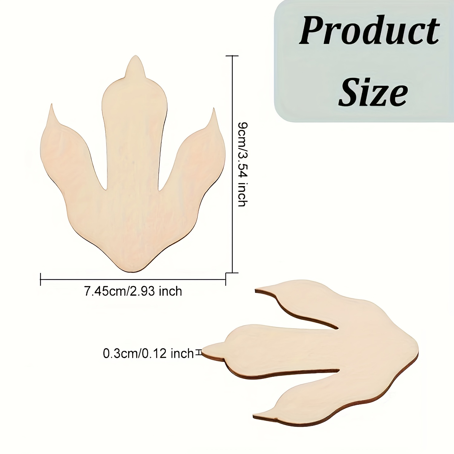 10/20 Parça Ahşap Dinozor Ayak - Home Decor Scrap incelemesi ve fiyatı