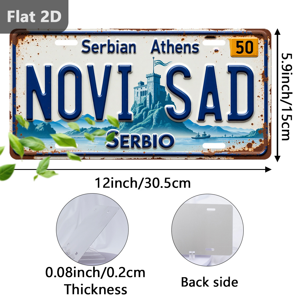 Vintage 2D Teneke Tabela Novi  - Home Decor Novi Sad incelemesi ve fiyatı