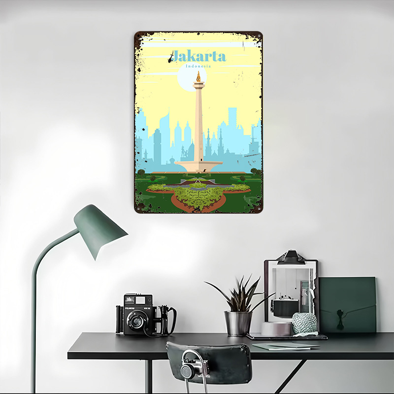 Jakarta'ya Seyahat Baskılı Pos - Home Decor Jakarta incelemesi ve fiyatı