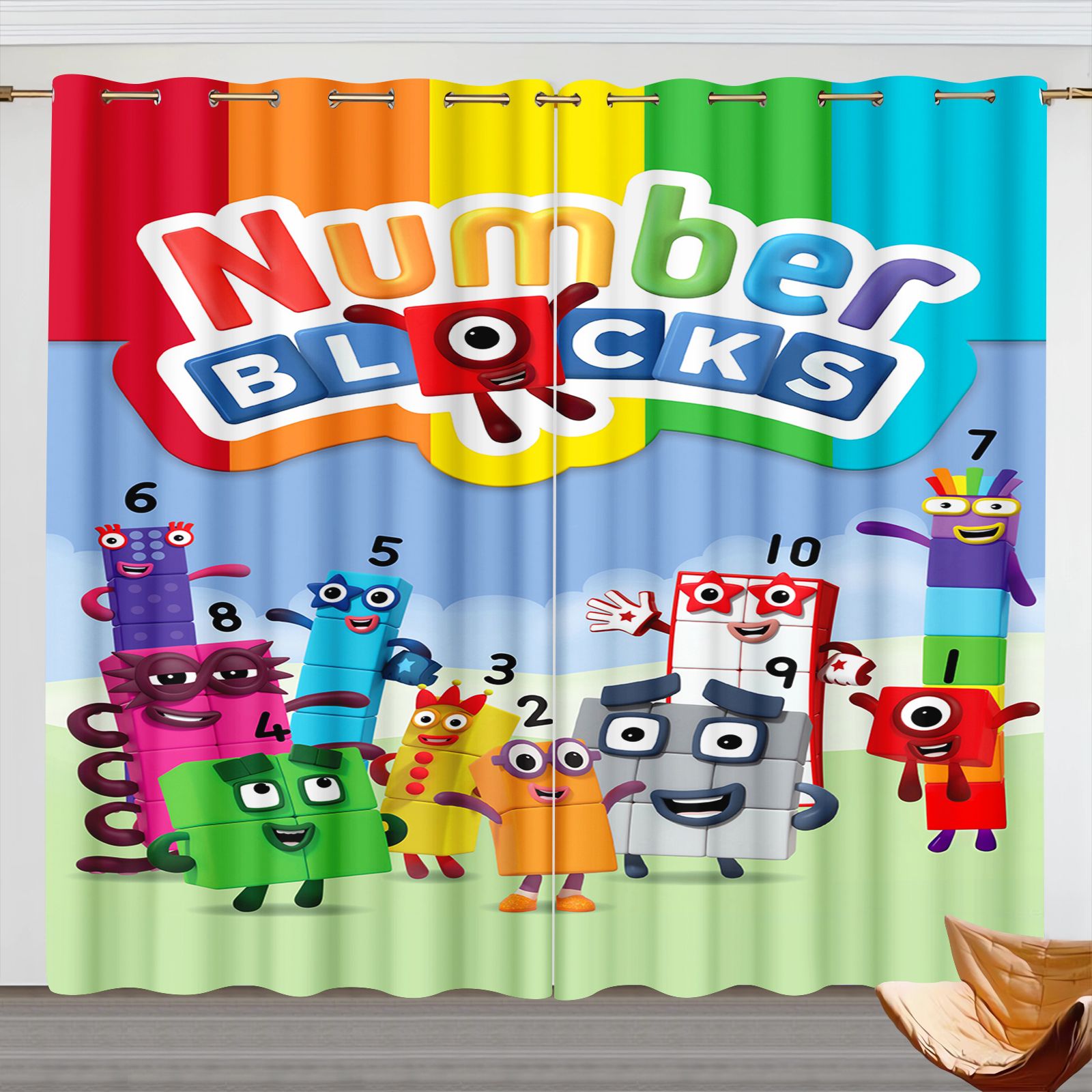 Numberblocks Karikatür Perdele - Home Decor Curtains incelemesi ve fiyatı