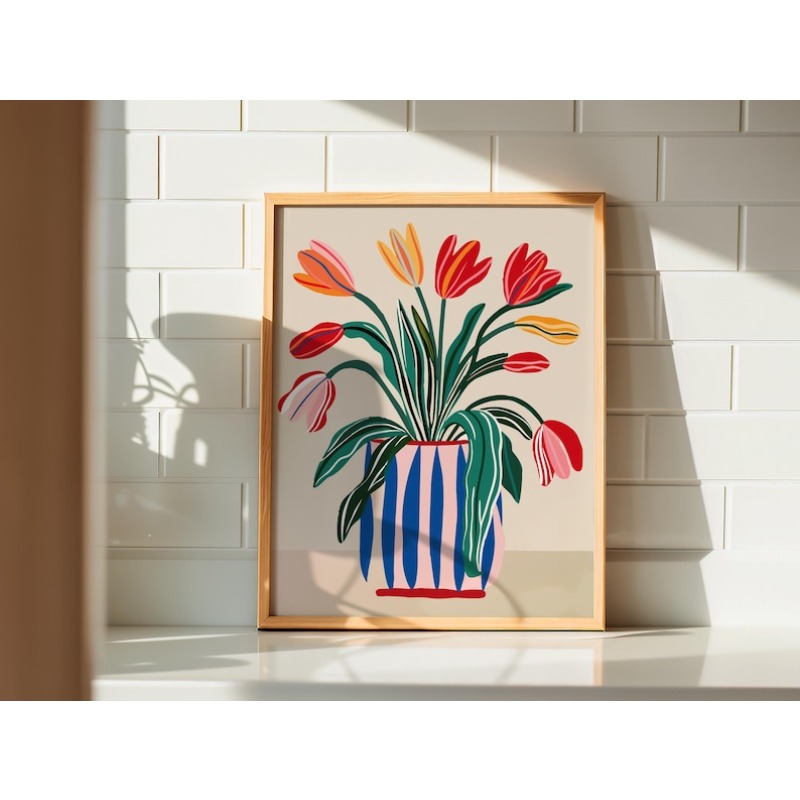 2 adet Lale Çiçekleri Kanvas D - Home Decor Trends incelemesi ve fiyatı