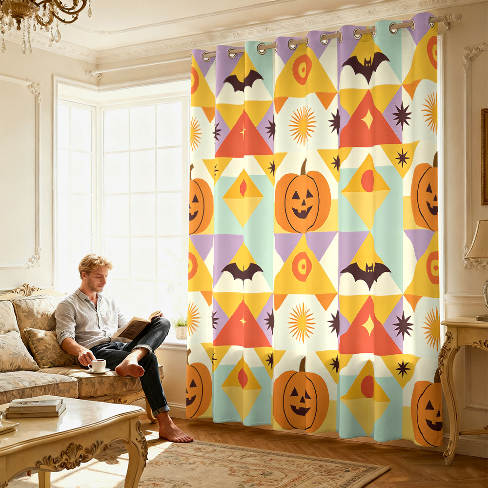 1 adet Cadılar Bayramı balkaba - Home Decor Curtains incelemesi ve fiyatı