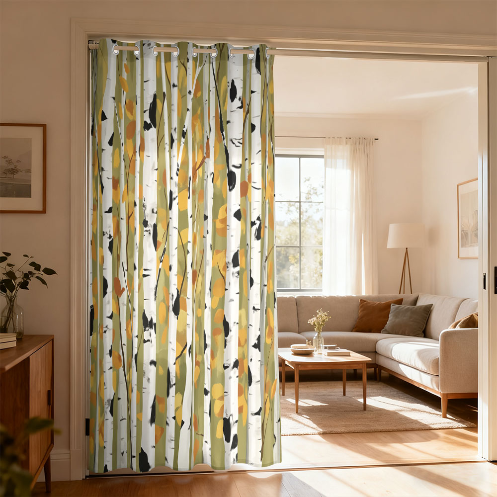 1 adet sonbahar huş ağacı orma - Home Decor Curtains incelemesi ve fiyatı
