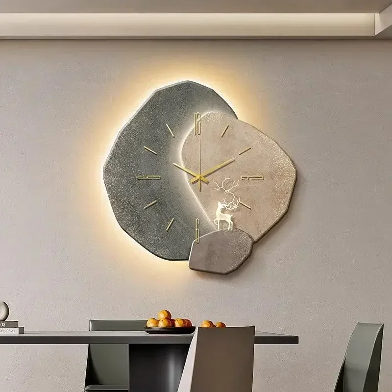 2025 Işık Tasarımlı Modern Saa - Wall Clock Silent incelemesi ve fiyatı