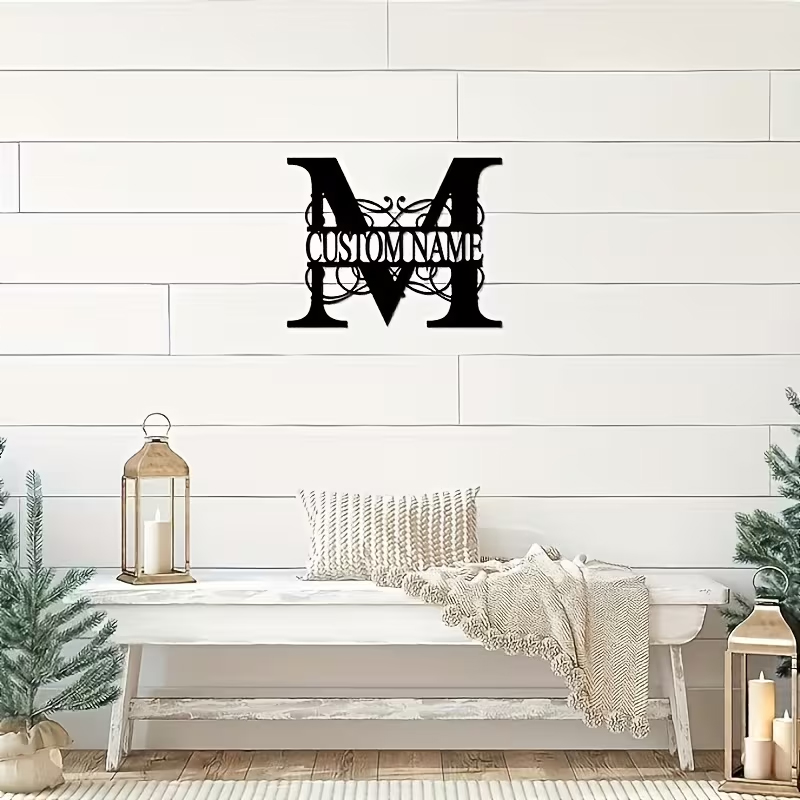Klasik Özel Monogram Metal Duv - Home Decor Furniture incelemesi ve fiyatı