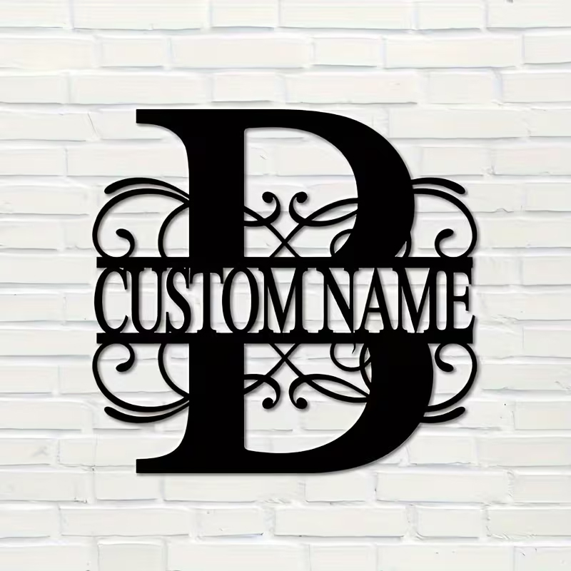 Klasik Özel Monogram Metal Duv - Home Decor Furniture incelemesi ve fiyatı