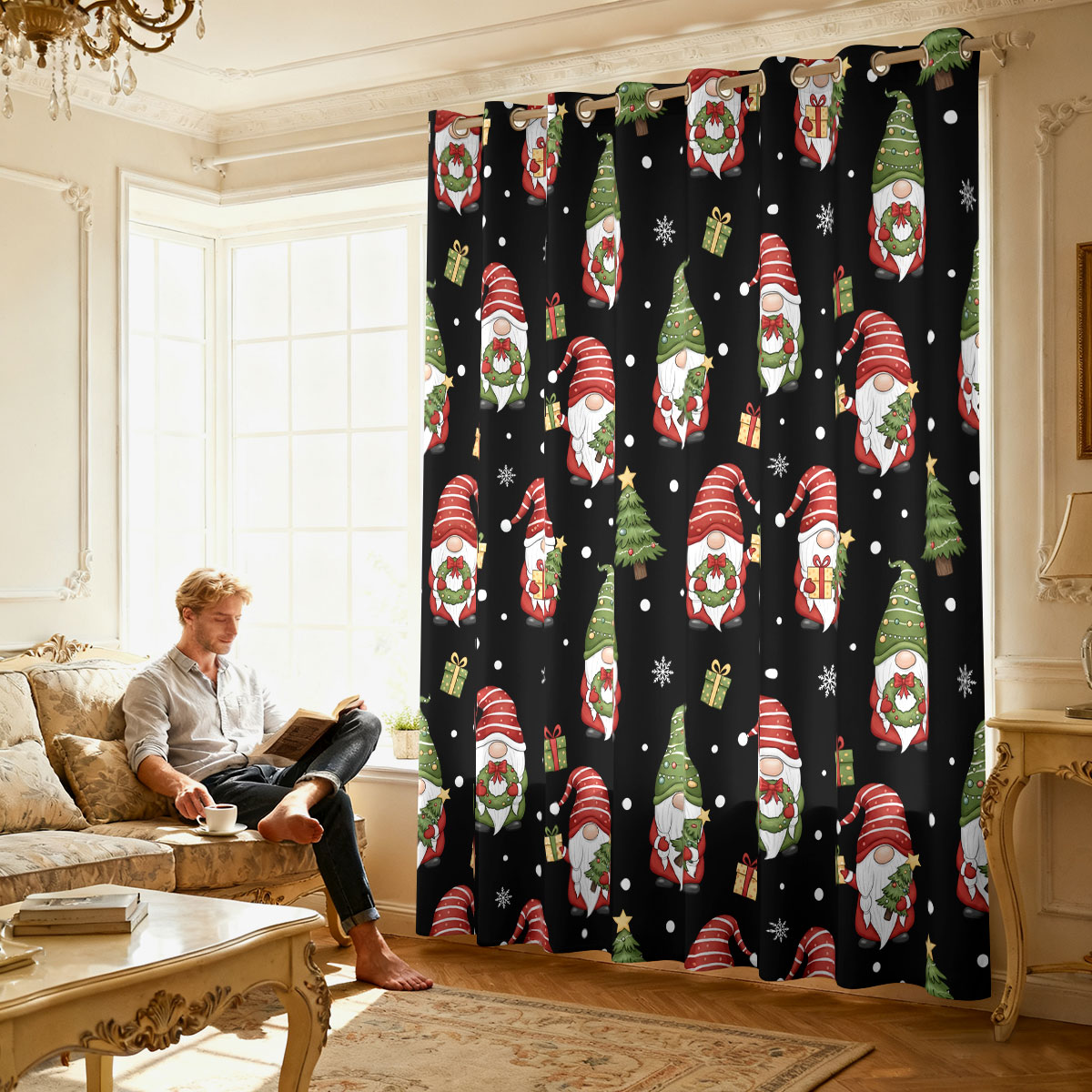 Noel Cüce Noel Ağacı Hediye Ba - Home Decor Curtains incelemesi ve fiyatı